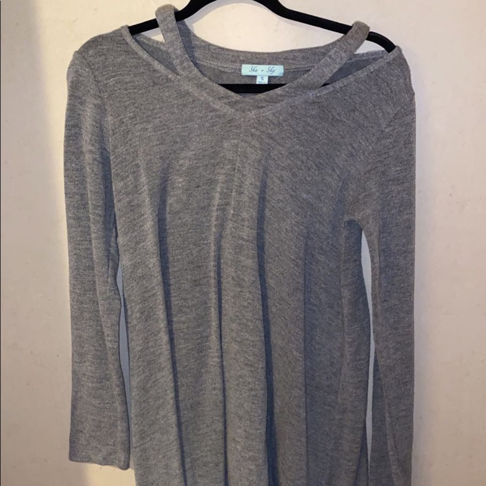 Knit swear blouse